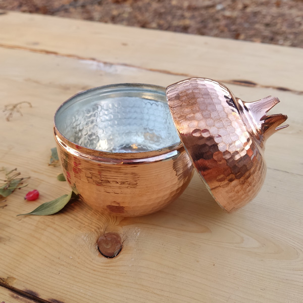 قیمت قندان مسی طرح انار