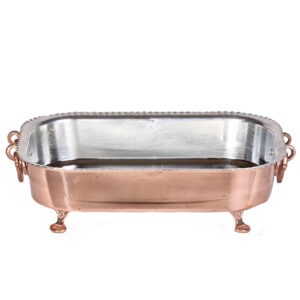 Copper Chicken Dish with Stand