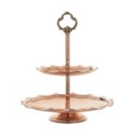 Copper Two-Tiered Sweet Stand
