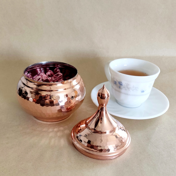 خرید قندان مسی بدون پایه