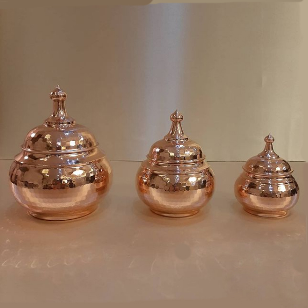 Copper Sugar Bowl (Without Base) (Code: ZH228) - Image 5