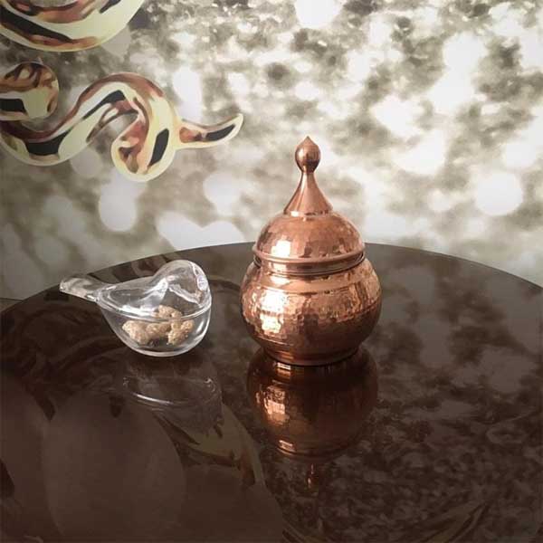 قندان مسی بدون پایه