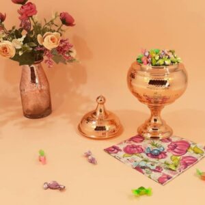Copper Sugar Bowl and Chocolate & Nut Dish Set (Code: zh213)