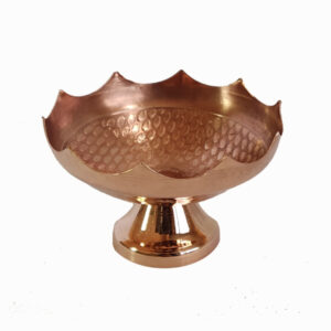 Haft-sin copper dishes with bases
