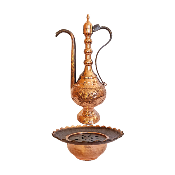 آفتابه لگن توپی قلم زنی مشکی