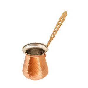 Copper Coffee Pot with Brass Handle (Turkish Design)