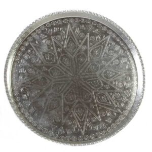 Round Silver Copper Tray