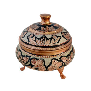 Silver-Plated Copper Sugar Bowl