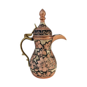 Silver-Plated Copper Arabic Coffee Pot (Dallah)