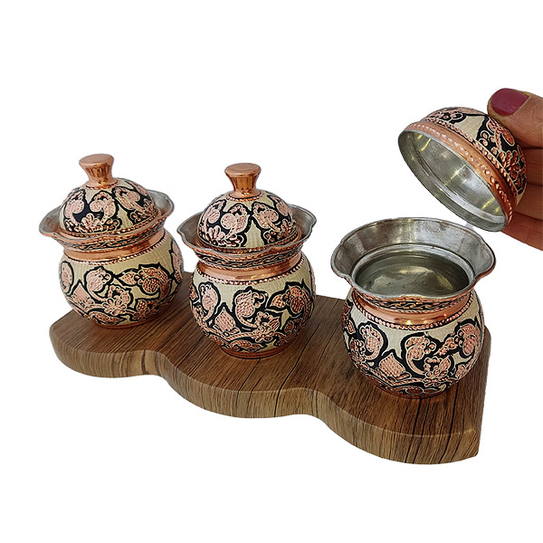 ظروف مسی نقره کوب