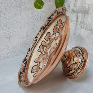 Silver-Coated Copper Fruit Bowl from Zanjan (code: ZH267.4)