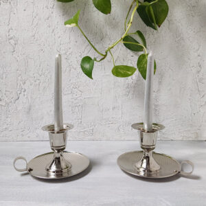 Chrome-Coated Plate Candle Holder (code: ZH246.1)