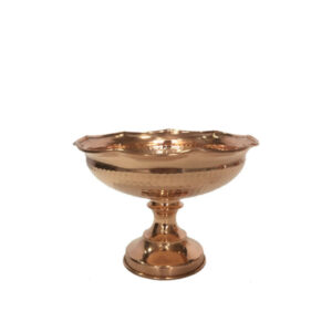 Fazli Copper Chocolate Dish with Flanged Edge
