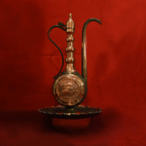 Basin and Ewer Set with Black Engraving Design (ZH44.5)