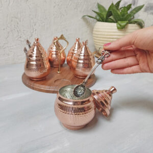 6-piece circular copper spice set  (code: ZH273)