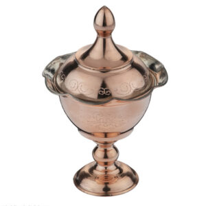 Laser Engraved Sugar Bowl with Rose design and stand