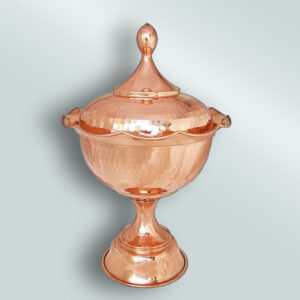 Copper candy dish with a rose design (code: ZH268.5)
