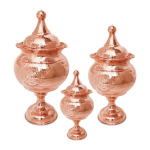 Copper reception set with stand