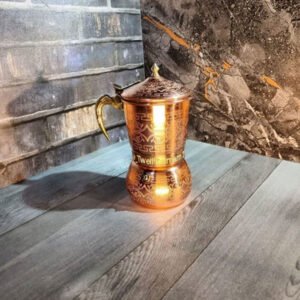Engraved Copper Moka Express Pot (code ZH288)
