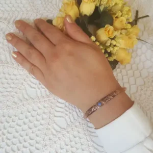 1- Gem Lion Tasarımı Bakır Bilezik (Kod: JW87)