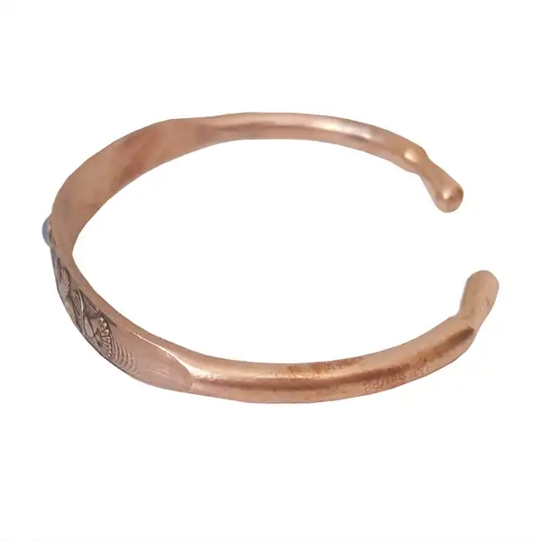 1- Gem Lion Tasarımı Bakır Bilezik (Kod: JW87) - Görsel 4