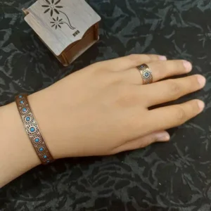 9 Gem-Studded Lotus Copper Half-Set (Code: JW90.2)