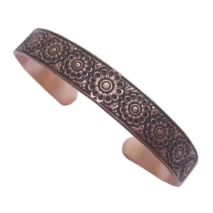 9-flowered Lotus Copper Bracelet wholesale (Code: JW89)