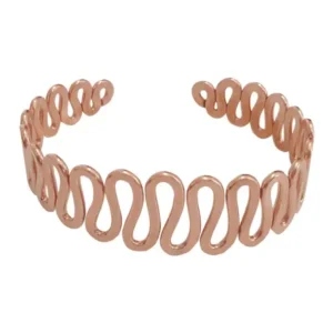 Copper bracelet without gemstones