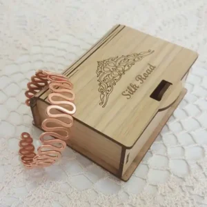 Copper bracelet without gemstones, Infinity model (Code: JW39)