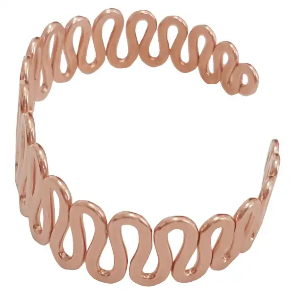 Değerli taşsız bakır bilezik, Infinity modeli (Kod: JW39) - Görsel 3