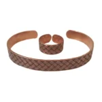 Copper warp and weft half-set
