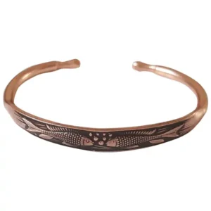 Fish-Designed Copper Bracelet for Girls