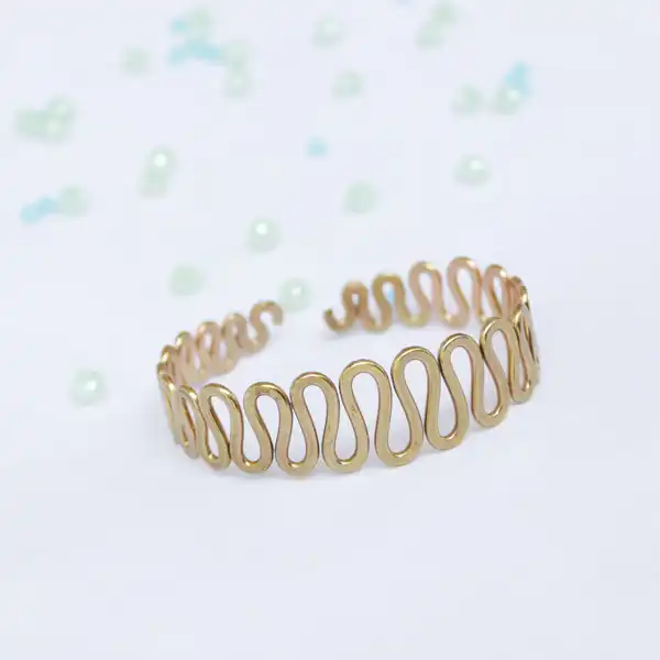 Helix Brass Bracelet
