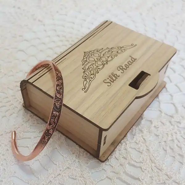 Lion and Deer Copper Bracelet