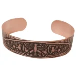 Lion and Eagle magnetic Copper Bracelet