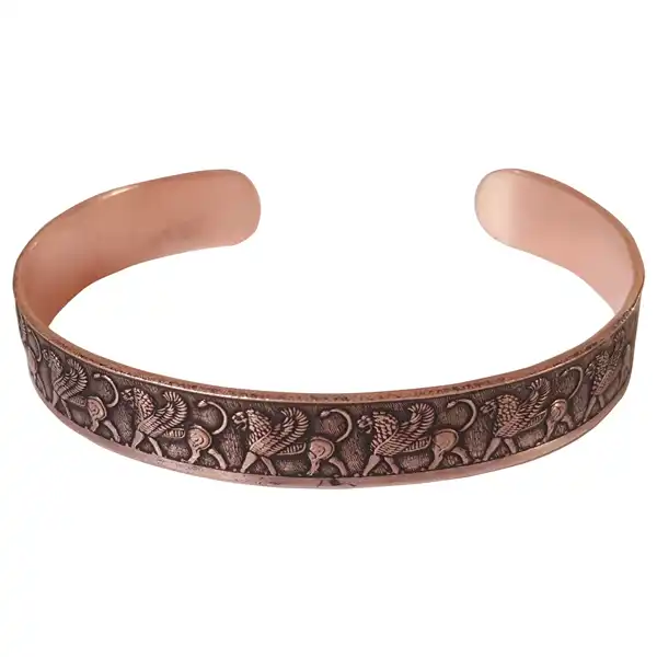Seven-Lion Copper Bracelet (1cm)