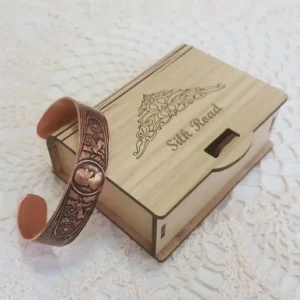 Wide Lion and Commander Copper Bracelet (Code: JW53)
