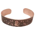 Wide Lion and Commander Copper Bracelet