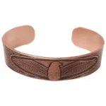 Wide Lion and Phoenix Copper Bracelet