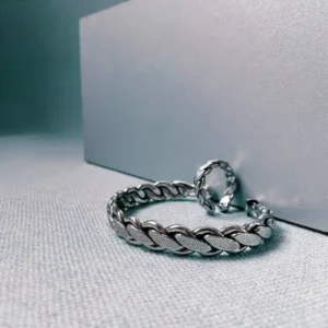 Wide Woven Silver Half-Set (Code: JW12.5)