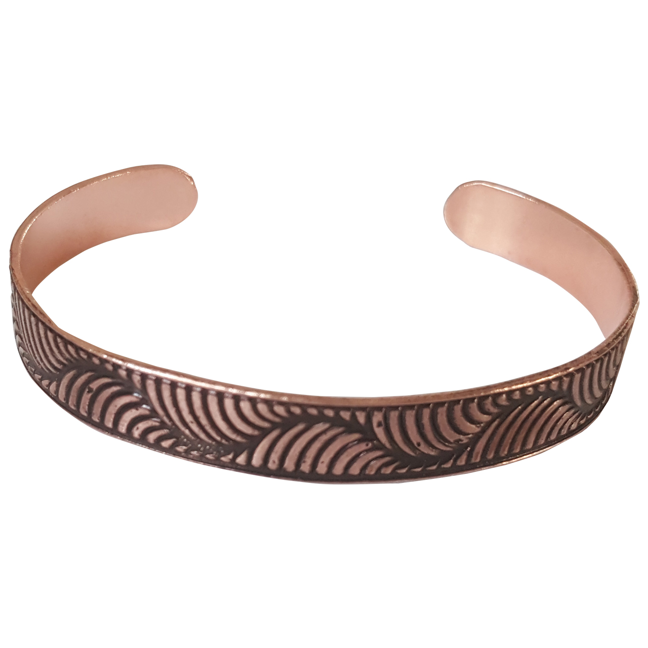 Artistic Wavy Design Copper Bracelet