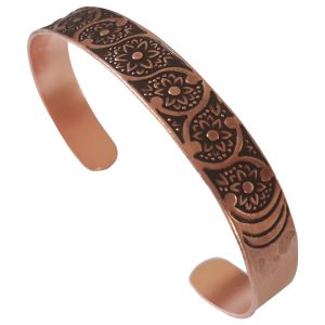 Women's Engraved Copper Cuff Bracelet – Ivy & Floral Design