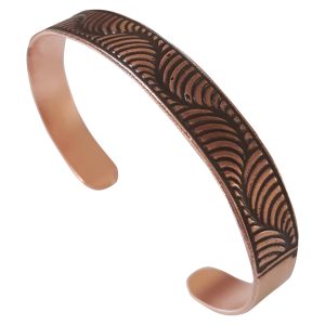 Artistic Wavy Design Copper Bracelet