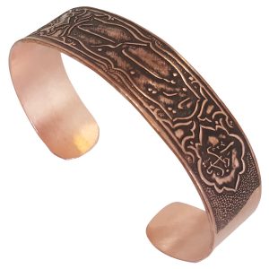 Copper Bracelet Featuring Ya Zeynab Cobra