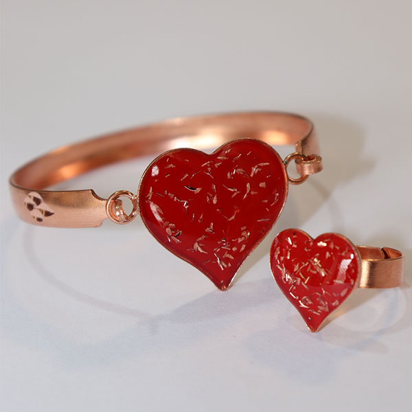 heart-shaped jewelry
