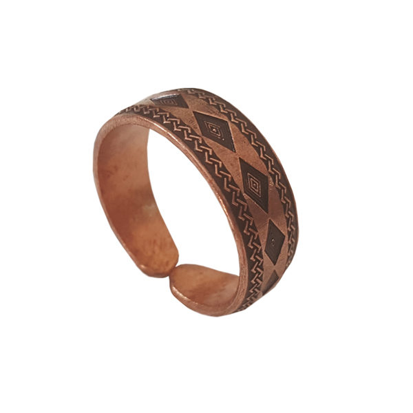 Unisex Authentic Copper Bracelet & Ring Set