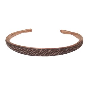 Adjustable Copper Bracelet with Heritage Design