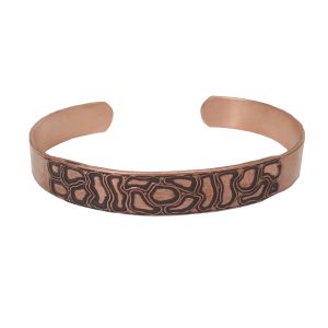 Stone Wall Pattern Copper Bracelet – Stylish Wellness for Everyday Wear JW95