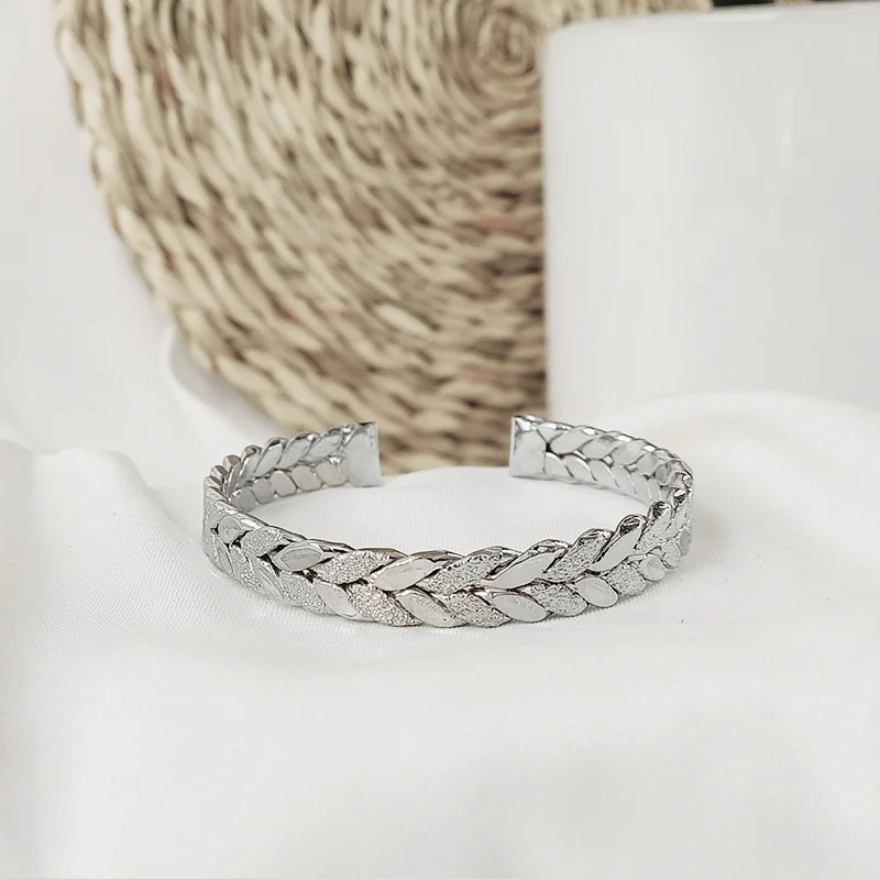 Unisex Braided Copper Bracelet with Chrome Plating – Adjustable, Anti-Tarnish Cuff for Men and Women – Stylish, Nature-Inspired Design JW641.3 - Image 4