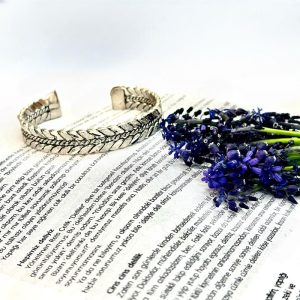 Unisex Chrome-Plated Copper Braided Cuff Bracelet – Hypoallergenic, Non-Tarnish, No Skin Discoloration – Open Adjustable Bangle for Daily Wear JW638